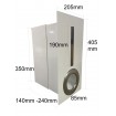 Hamptons Style White Letterbox  Extendable