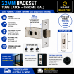 PUSH BUTTON on 1 SIDE - SECURITY LOCK - White locks
