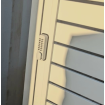 PUSH BUTTON on 1 SIDE - SECURITY LOCK - Black or Silver or White locks