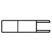 PVC Slat Slat Pocket Channel White – 3000mm Long