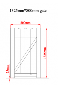 Picket Gate 800 wide x 1350 high **Delivered** Temporary PVC Polymer Event Gates - Portable