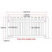 Picket Fence 1740 wide x 990 high **Delivered** Temporary PVC Polymer Event Fencing - Portable