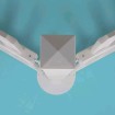 2x Bracket Set for PVC Picket Temporary Fence 