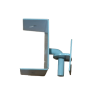 2x Bracket Set for PVC Picket Temporary Fence 