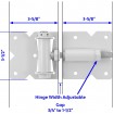 PVC Gate Hinges (Pair) Black Gate Temporary Fence Portable Fencing Events Entry