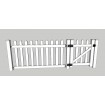 960h Post Picket PVC Fence **Pickup** White Temporary Portable Fencing Events