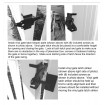 GATE LATCH Black FOR PVC, POLYMER or VINYL FENCING