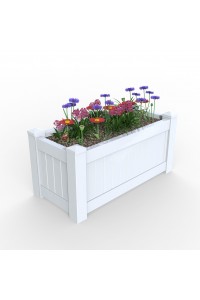Hamptons PVC Rectangle Planter Box