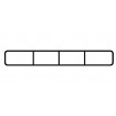 152mm x 22mm Rectangle Slat 2000mm PVC 