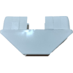 10 Pack PVC Post Caps Fencing Cap Picket Fence Cover for 75x20 Pickets white