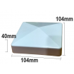 PVC Post Caps 10x Pack 4" Fencing Slimeline Cover 100x100 Posts white Hamptons
